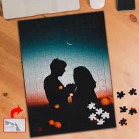 DA2C1 Gökyüzü Altında Çift Silüet 240 Parça Puzzle Yapboz Tablo