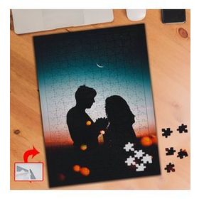 DA2C1 Gökyüzü Altında Çift Silüet 240 Parça Puzzle Yapboz Tablo