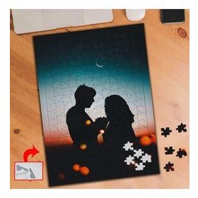 DA2C1 Gökyüzü Altında Çift Silüet 240 Parça Puzzle Yapboz Tablo