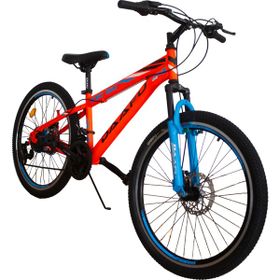 Daafu SXC150 24 Jant 21 Vites Shimano M-Disk Fren Ön Amortisörlü Turuncu Mavi Dağ Bisikleti