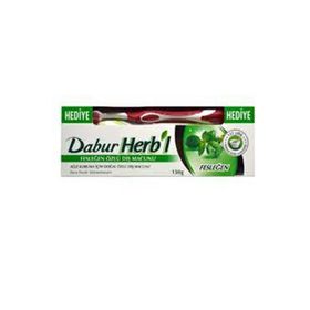 Dabur Herbal 150 ml Fesleğen Özlü Diş Macunu+12 Adet Diş Fırçası