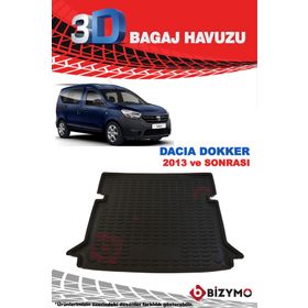 Dacia Dokker 2013 Sonrası 3d Bagaj Havuzu