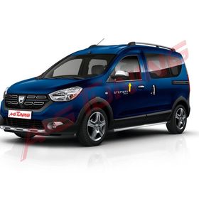 Dacia Dokker Tk 2013 Üzeri Paslanmaz Çelik 2 Parça Krom Cam Çıtası