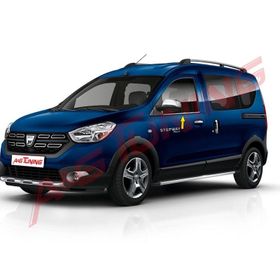 Dacia Dokker Tk 2013 Üzeri Paslanmaz Çelik 2 Parça Krom Cam Çıtası