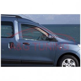 Dacia Dokker Tk 2013 Üzeri Paslanmaz Çelik 2 Parça Krom Cam Çıtası