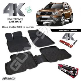 Dacia Duster 2009 Sonrası 4D Havuzlu Paspas