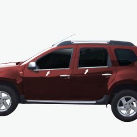 Dacia Duster 2010-2017 4 Parça Paslanmaz Çelik Cam Çıtası
