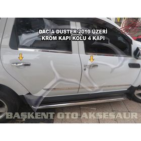 Dacia Duster 2010 2018 Paslanmaz Çelik 4 Kapı Krom Kapı Kolu