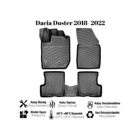 Dacia Duster 4WD 3D Havuzlu Araca Özel Paspas Takımı