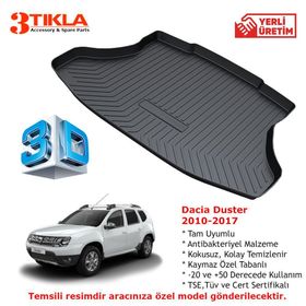 Dacia Duster 4x2 2010-2017 3D Bagaj Havuzu