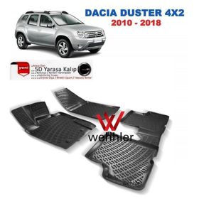 Dacia Duster 4x2 2010-2017 3D Havuzlu Paspas