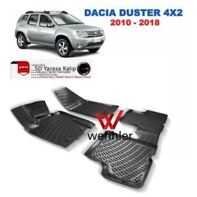 Dacia Duster 4x2 2010-2018 3D Havuzlu Paspas
