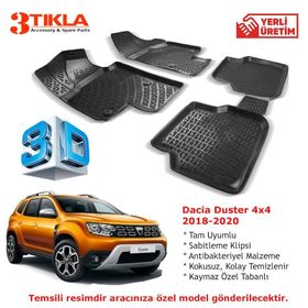 Dacia Duster 4x4 2018-2020 Seti 3D Havuzlu Paspas