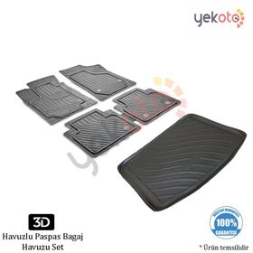 Dacia Duster 4x4 Havuzlu 3D 2010 Sonrası Paspas ve Bagaj Havuzu