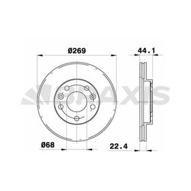 Dacia Duster Fren Diski Ön 2010- 0986479779