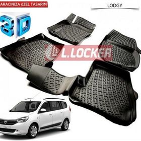 Dacia Lodgy 2012 Sonrası 3D Havuzlu Paspas
