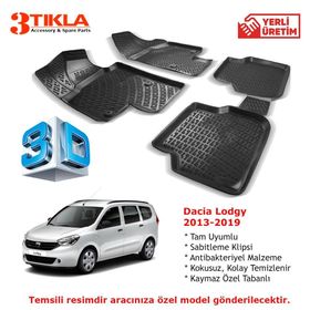 Dacia Lodgy 2013-2019 Seti 3D Havuzlu Paspas