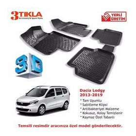 Dacia Lodgy 2013-2019 Seti 3D Havuzlu Paspas