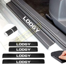 Dacıa Lodgy 4 Adet Karbon Kapı Eşiği Sticker