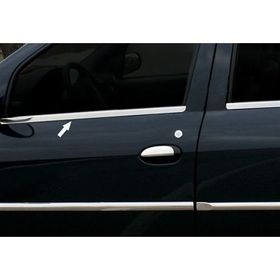 Dacia Logan 2005-2012 Paslanmaz Çelik 4 Parça Krom Cam Çıtası