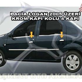 Dacia Logan 2005 Üzeri Paslanmaz Çelik 4 Kapı Krom Kapı Kolu