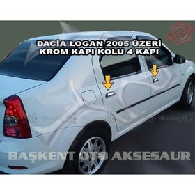Dacia Logan 2005 Üzeri Paslanmaz Çelik 4 Kapı Krom Kapı Kolu