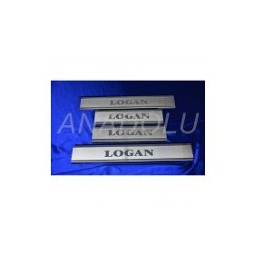 Dacia Logan Lazer Kumlama 2005-2011 4 Parça Krom Kapı Eşiği