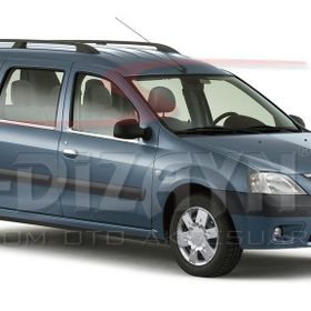 Dacia Logan Mcv 2005-2012 4 Parça Krom Cam Çıtası