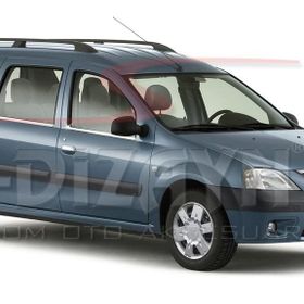 Dacia Logan Mcv 2005-2012 4 Parça Krom Cam Çıtası