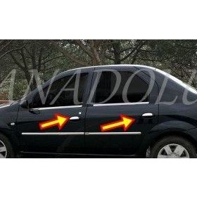 Dacia Logan Mcv 2006 2012 Paslanmaz Çelik 4 Kapı Krom Kapı Kolu
