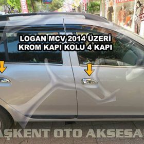 Dacia Logan Mcv 2013 Üzeri Paslanmaz Çelik 4 Kapı Krom Kapı Kolu