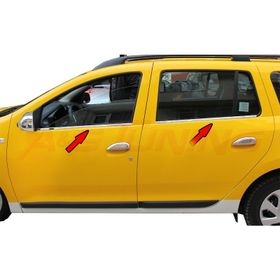 Dacia Logan MCV 2013 Üzeri Paslanmaz Çelik 4 Parça Krom Cam Çıtası