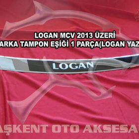 Dacia Logan Mcv Arka 2013 Üzeri Paslanmaz Çelik Krom Tampon Eşiği