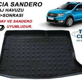 Dacia Sandero 2008 Sonrası 3d Bagaj Havuzu