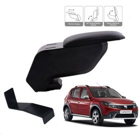 Dacia Sandero Stepway 2008 2012 Siyah Çelik Ayaklı Kol Dayama Kolçağı