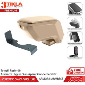 Dacia Sandero Stepway 2012 2019 Çelik Ayaklı Bej Kol Dayama Kolçağı