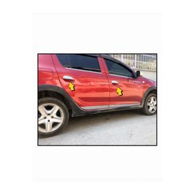 Dacia Sandero Stepway 2012 Üzeri Paslanmaz Çelik 4 Kapı Krom Kapı Kolu