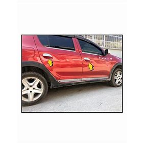 Dacia Sandero Stepway 2012 Üzeri Paslanmaz Çelik 4 Kapı Krom Kapı Kolu