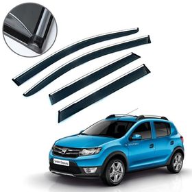 Dacia Sandero Stepway 2013-2019 Krom Çıtalı Cam Rüzgarlığı