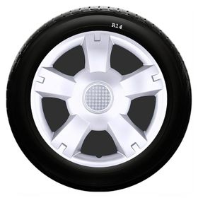 Dacia SKS-SJS 201 14 İnç 4 Adet Kırılmaz Jant Kapağı
