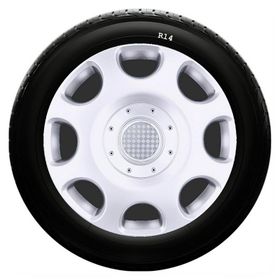 Dacia SKS-SJS 208 14 İnç 4 Adet Kırılmaz Jant Kapağı