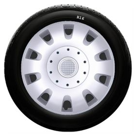 Dacia SKS-SJS 401 16 İnç 4 Adet Kırılmaz Jant Kapağı