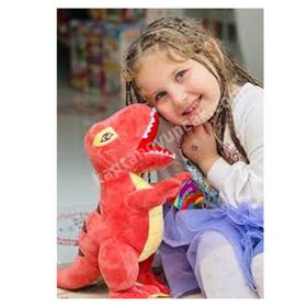 Dada Dino Turuncu 40 cm Peluş Oyuncak