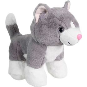 Dada Kedi Gri 36 cm Peluş Oyuncak