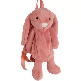 Dada Tavşan Somon 45 cm Peluş Çanta