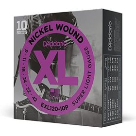 Dadario EXL120-10P 10 Set Elektro Gitar Tel Seti