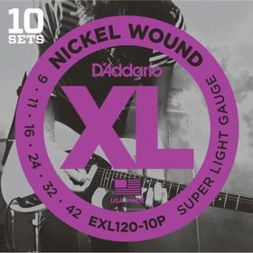 Dadario EXL120-10P 10 Set Elektro Gitar Tel Seti