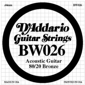 D'addario 026 Akustik Gitar Tek Teli