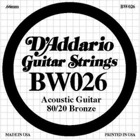 D'addario 026 Akustik Gitar Tek Teli