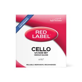 D'addario 6107 Cello Red Label 4/4 Medıum Tensıon Tel Seti